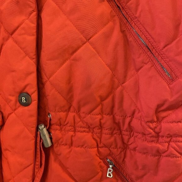 VTG BOGNER Puffer Ski Snowboard Red Jacket Quilted USA Made Women’s Size 12 - Picture 2 of 12